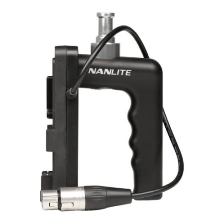 Nanlite BT-BG-XLR4II - uchwyt V-Mount, bok